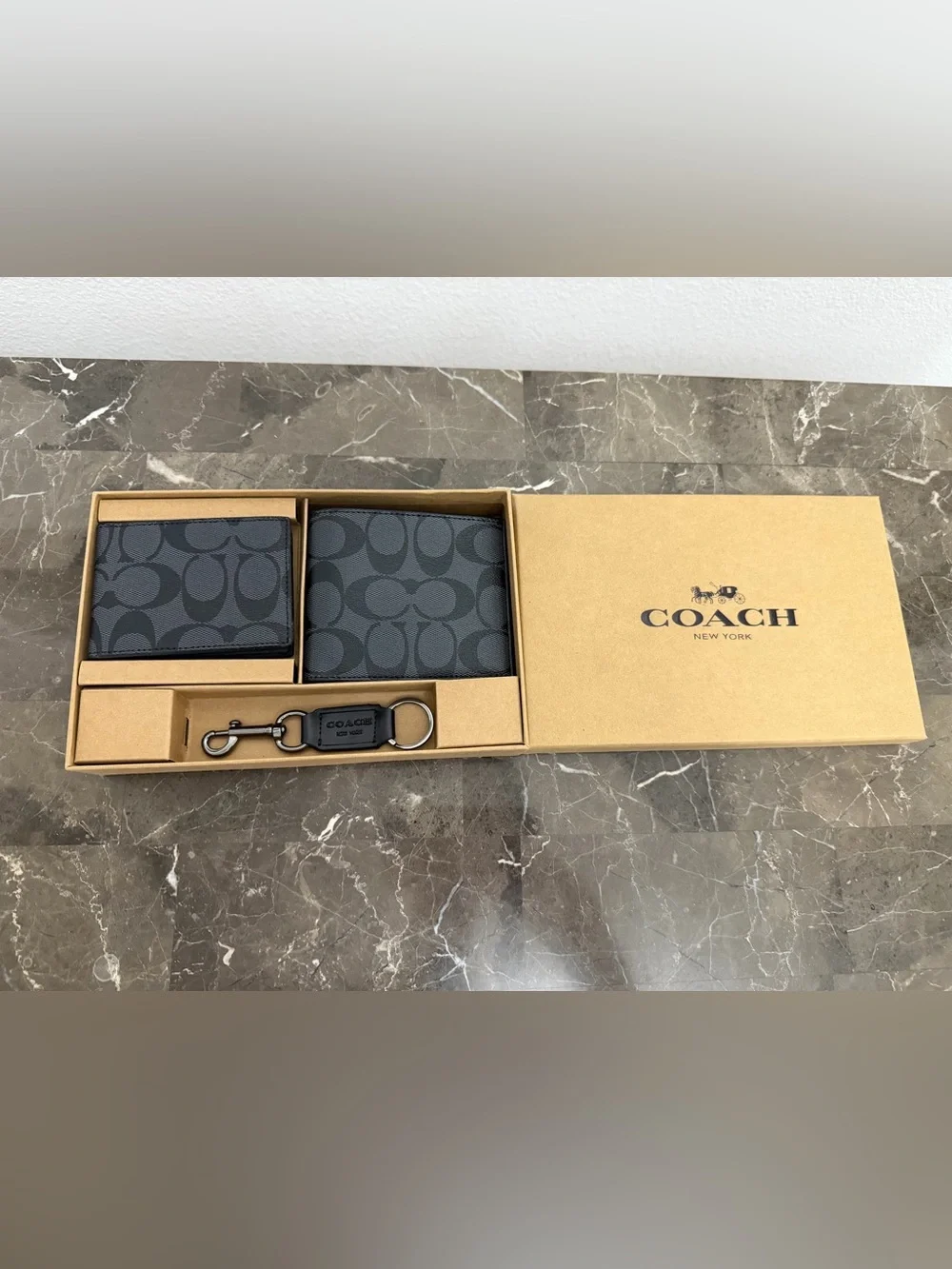 Coach Boxed 3-In-1 Wallet Gift Set In Signature Canvas
